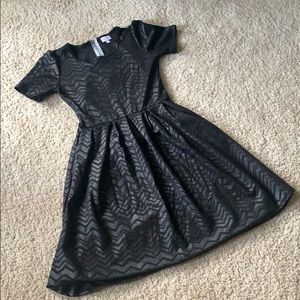 LuLaRoe Amelia dress with zipper. Sz s, worn once